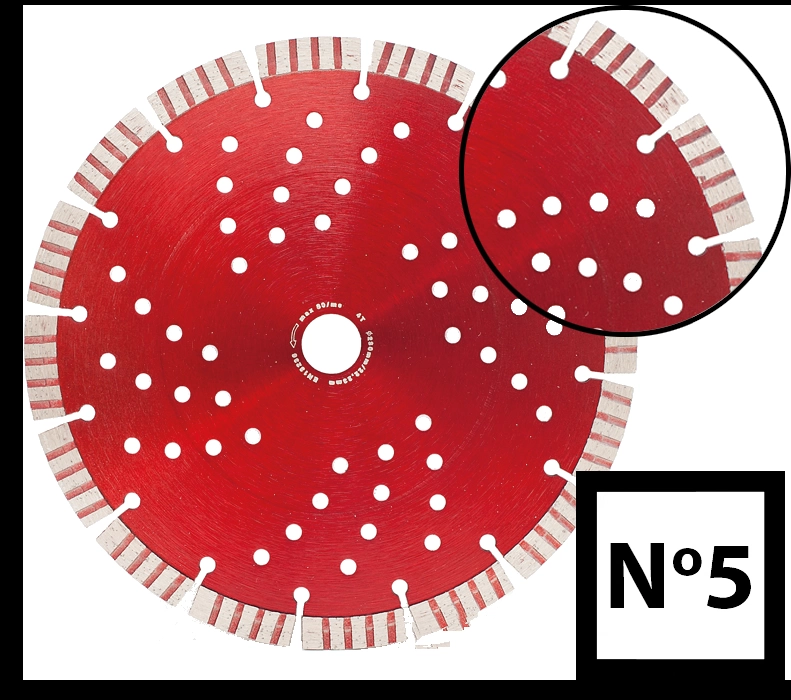 ABR.GYÉMÁNTTÁRCSA SZEGMENS TURBO 230x2,8x22, NO.5