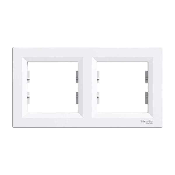 Schneider EPH5800221 ASFORA Vízszintes, fehér 2-es keret