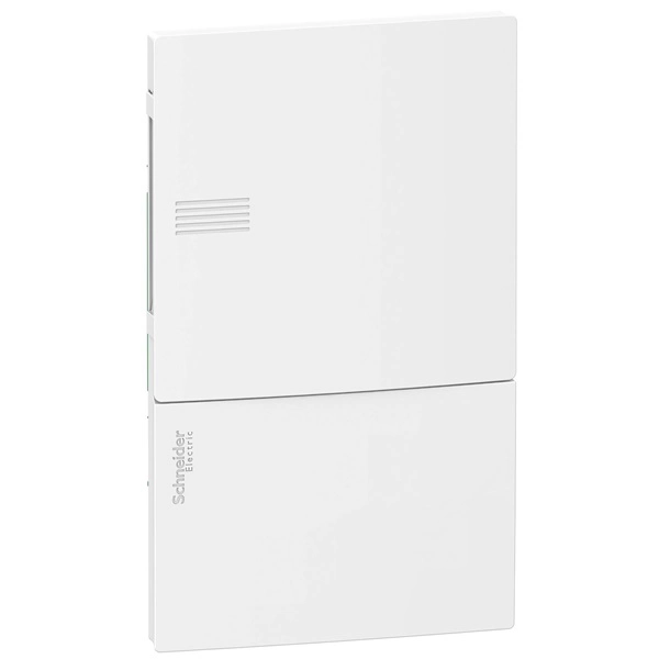 Schneider MIP22104 MINI PRAGMA1x4 modul/PEN sín/teli ajtó/fehér komplett süllyesztett kiselosztó