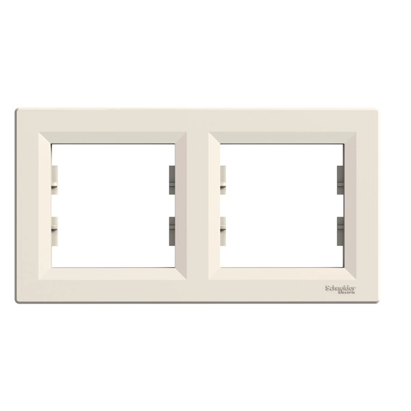 Schneider EPH5800223 ASFORA vízszintes bézs kettes keret