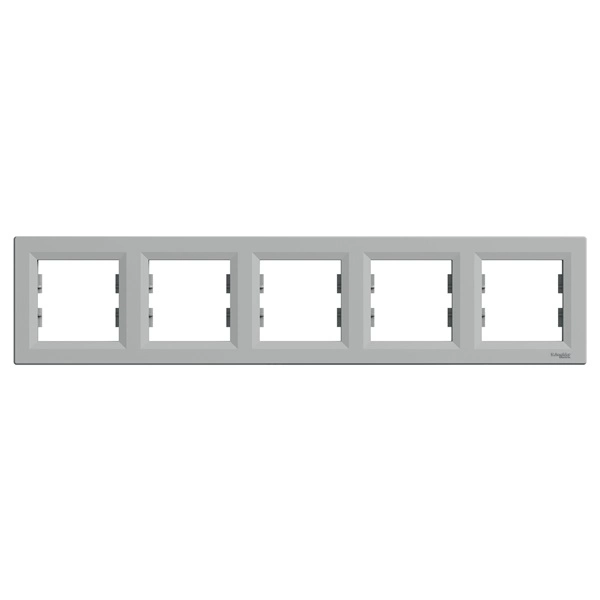 Schneider EPH5800561 ASFORA vízszintes alumínium ötös keret