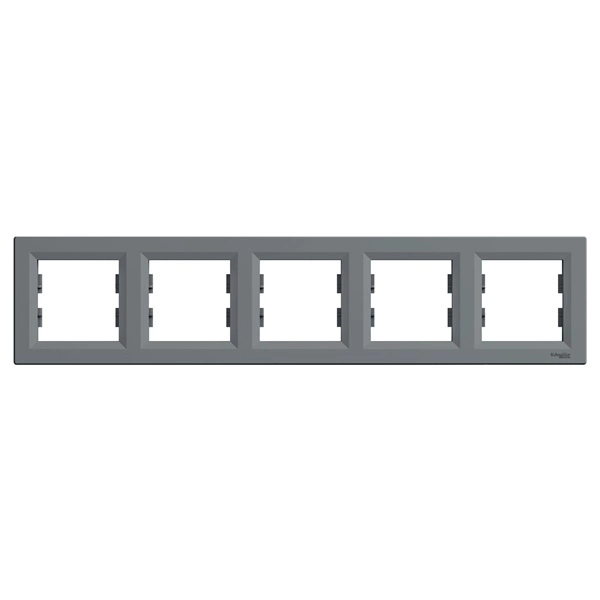 Schneider EPH5800562 ASFORA vízszintes acél ötös keret