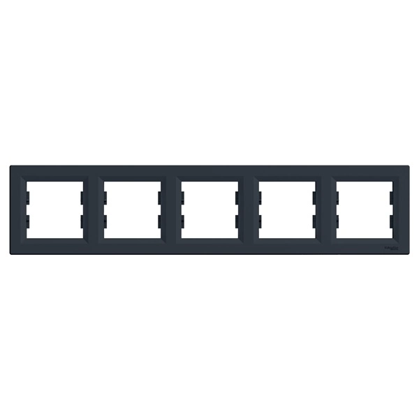 Schneider EPH5800571 ASFORA vízszintes antracit ötös keret