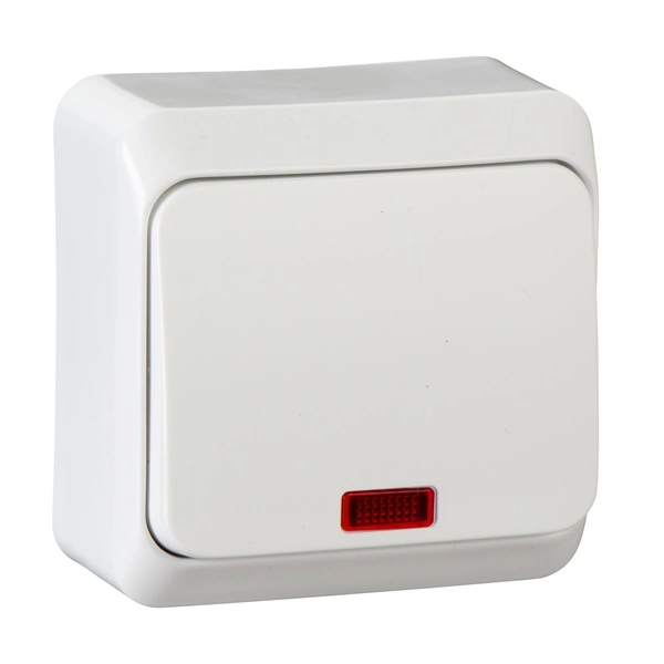 Schneider WDE001014 CEDAR PLUS jelzőfényes/10AX/fehér egypólusú kapcsoló