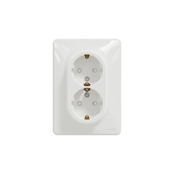 Schneider SDD311221 Sedna BZS csavaros fehér SDD 2x2P+F aljzat
