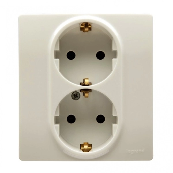 Legrand 764634 Niloé bézs 2×2P+F csatlakozóaljzat