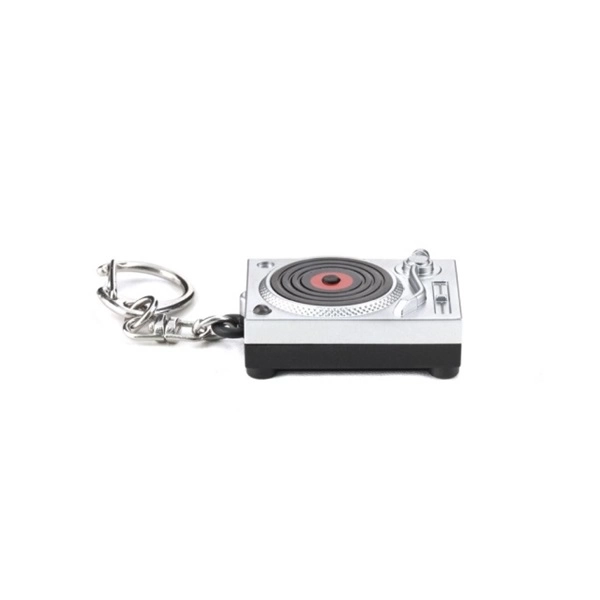 Kikkerland KRL45-EU LED-es hanggal lemezjátszó kulcstartó