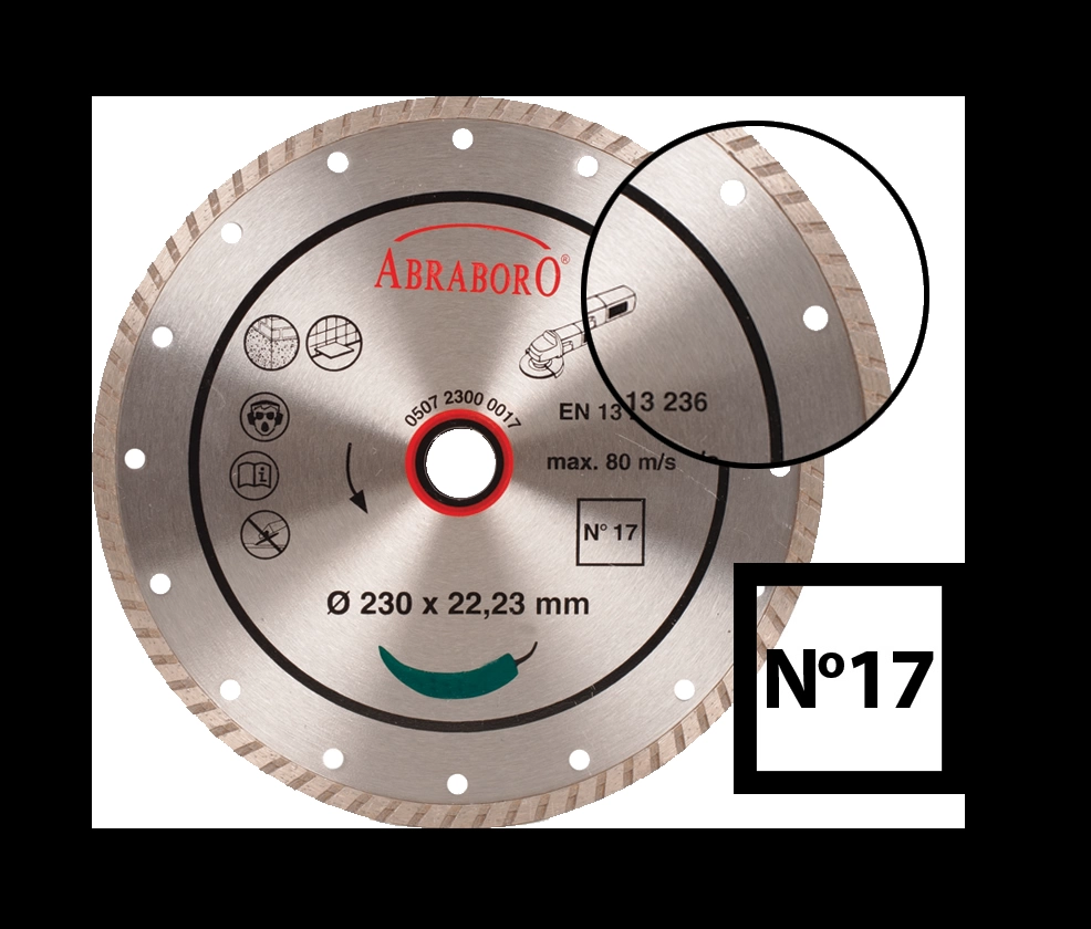 ABR.GYÉMÁNTTÁRCSA TURB 115x2,2x22,23 NO.17